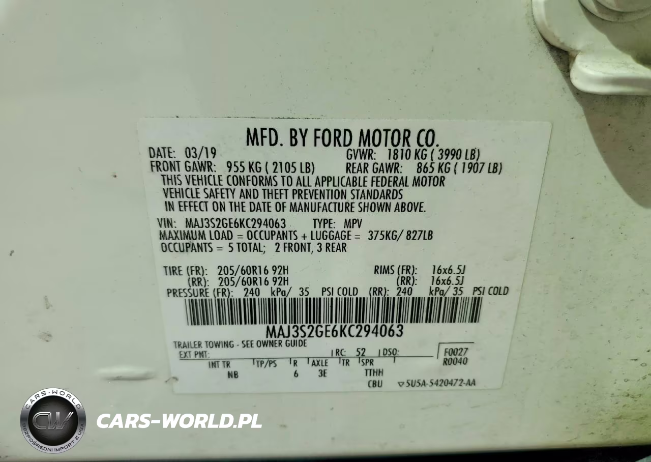 2019 Ford Ecosport Se VIN:MAJ3S2GE6KC294063 - 14
