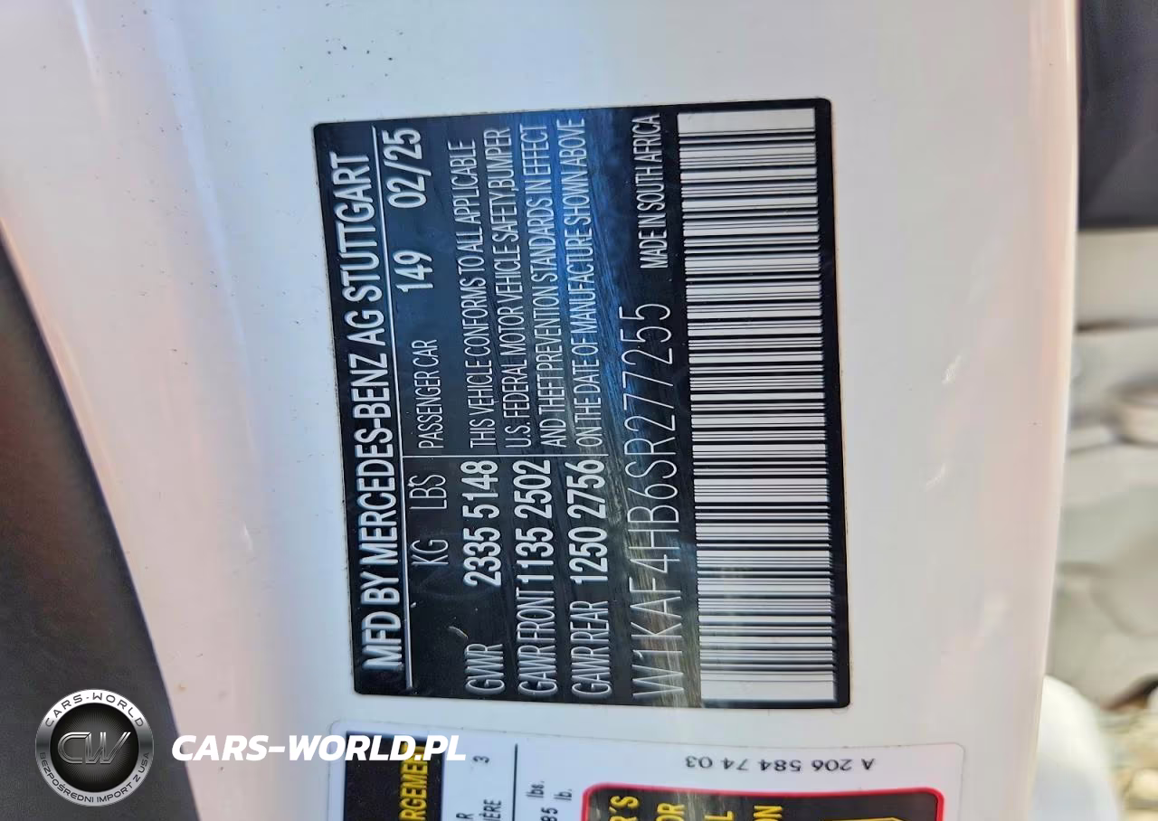 2025 Mercedes-Benz C 300 4Matic VIN:W1KAF4HB6SR277255 - 12