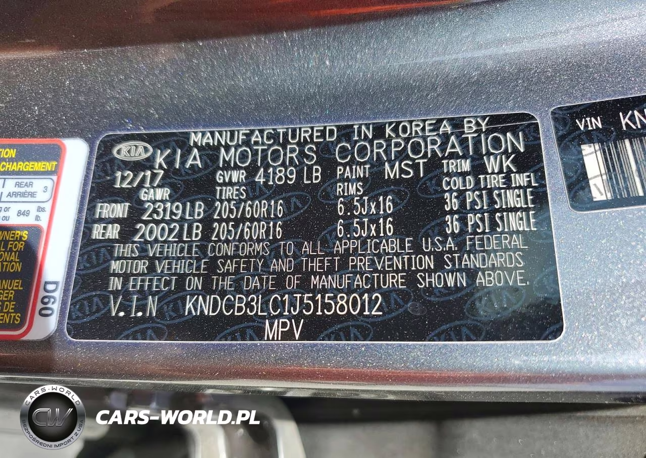 2018 Kia Niro Lx VIN:KNDCB3LC1J5158012 - 13