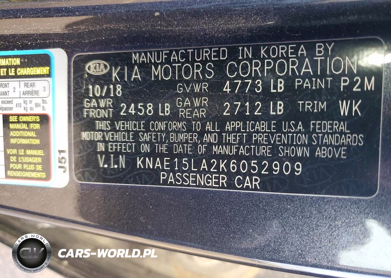 2019 Kia Stinger Base VIN:KNAE15LA2K6052909 - 13