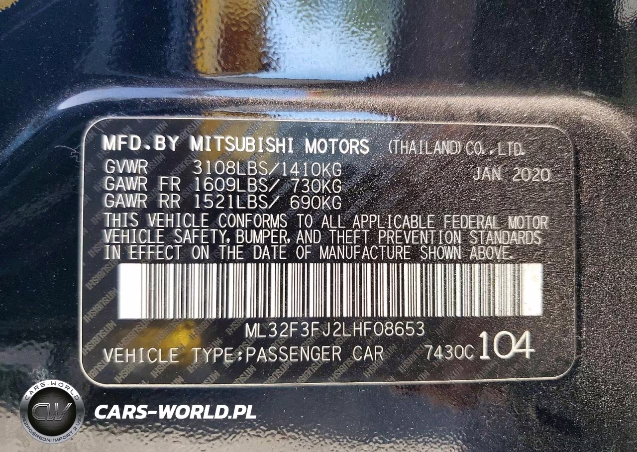 2020 Mitsubishi Mirage G4 Es VIN:ML32F3FJ2LHF08653 - 12