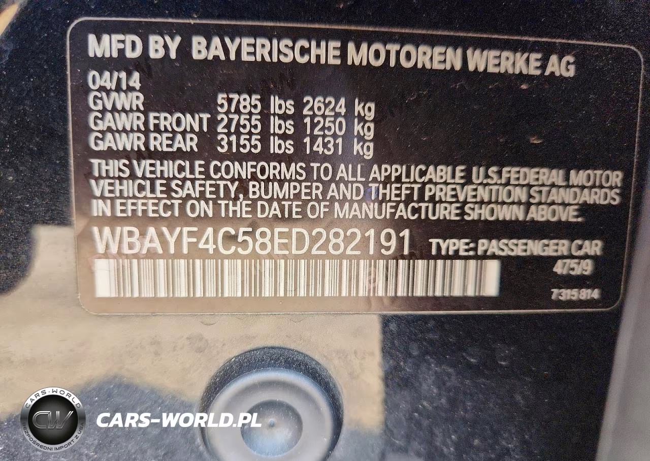 2013 BMW 740 Lxi VIN:WBAYF4C58ED282191 - 12