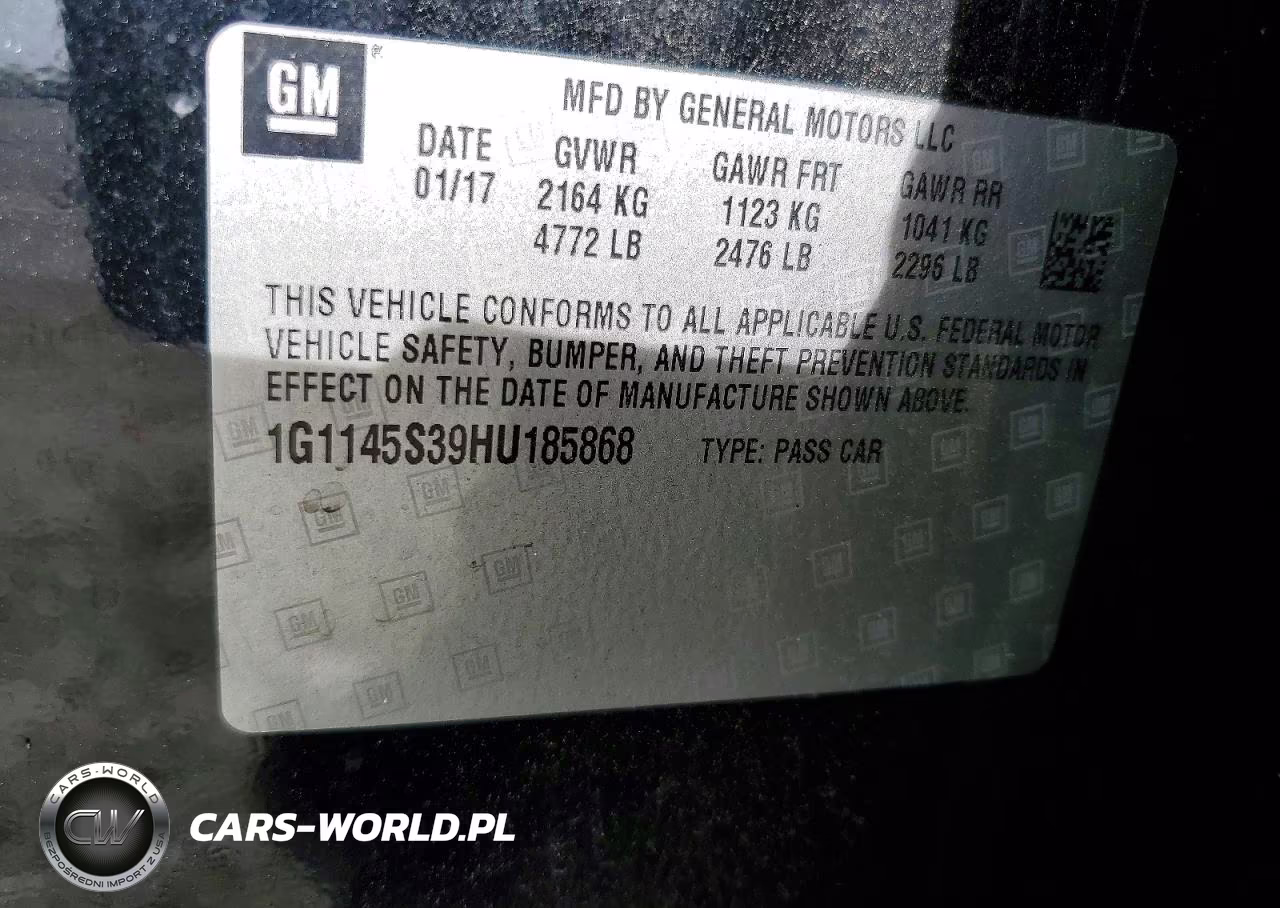 2017 Chevrolet Impala Premier VIN:1G1145S39HU185868 - 12