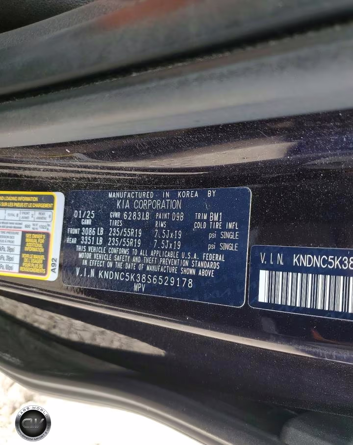 2025 Kia Carnival Ex VIN:KNDNC5K38S6529178 - 13