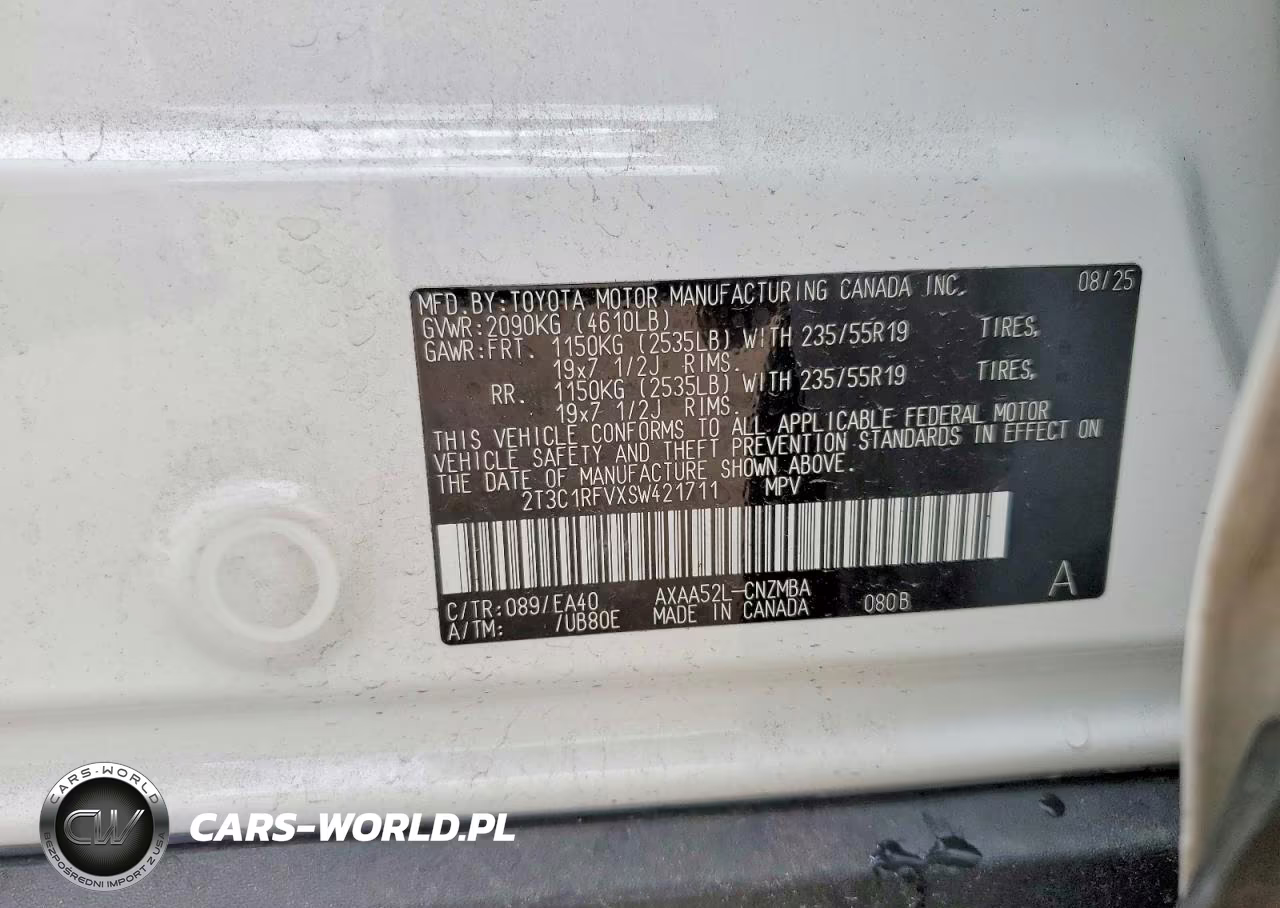 2025 Toyota Rav4 Xle Premium VIN:2T3C1RFVXSW421711 - 13