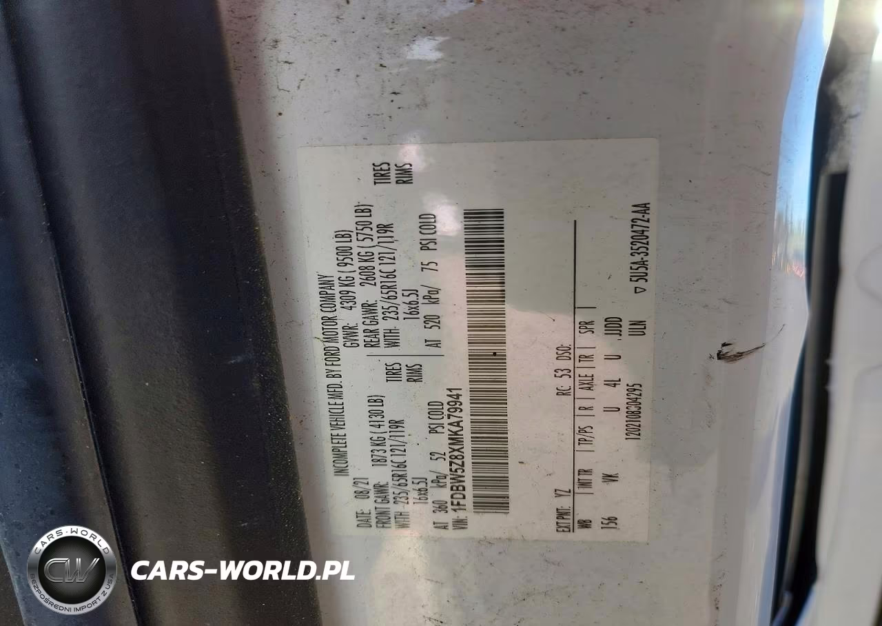 2021 Ford Transit Refrigerated Box Truck VIN:1FDBW5Z8XMKA79941 - 14