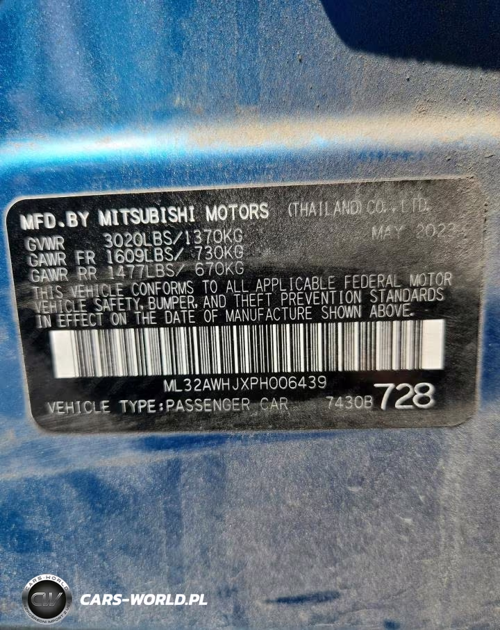 2023 Mitsubishi Mirage Se-Black Edition-Ralliart VIN:ML32AWHJXPH006439 - 12
