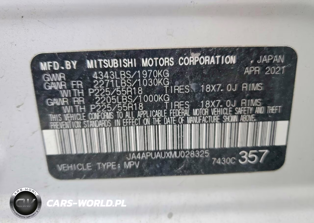 2021 Mitsubishi Outlander Sport Es VIN:JA4APUAUXMU028325 - 12