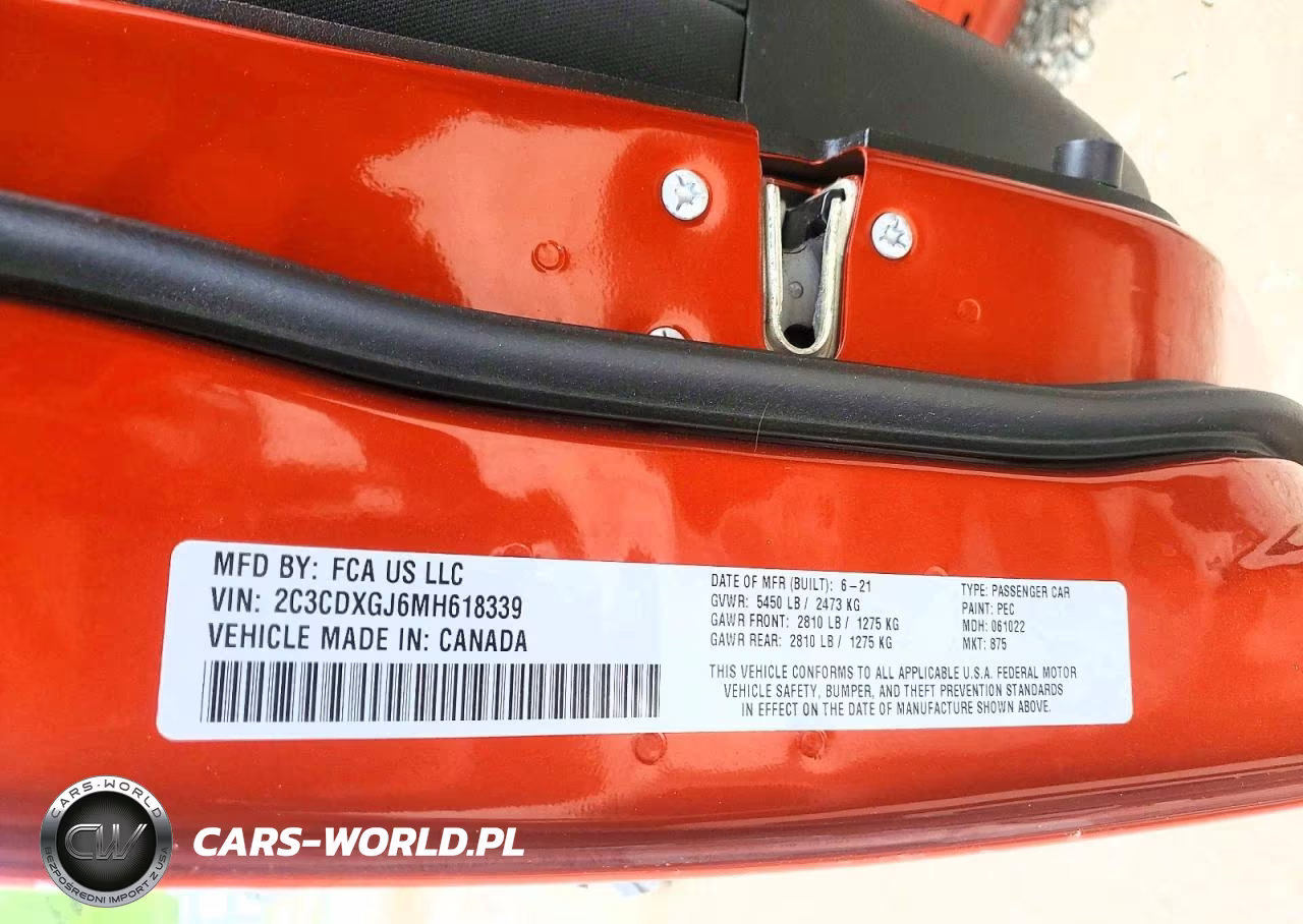 2021 Dodge Charger Scat Pack VIN:2C3CDXGJ6MH618339 - 12