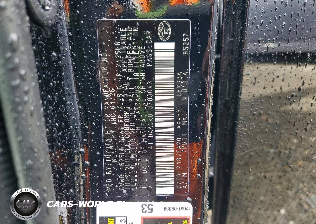 2026 Toyota Camry Nightshade VIN:4T1DAACK0TU703043 - 13