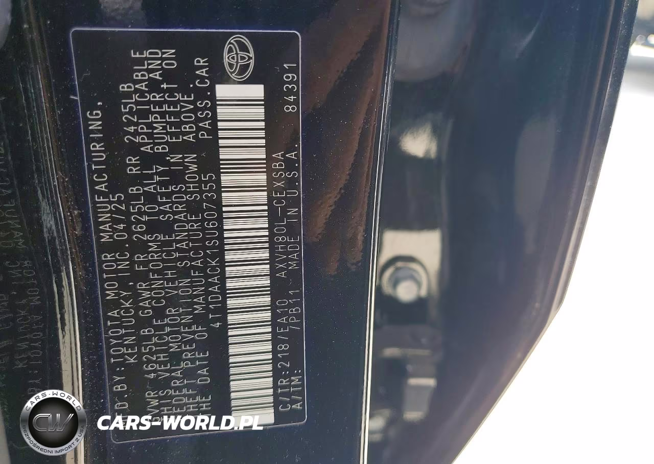 2025 Toyota Camry Se VIN:4T1DAACK1SU607355 - 12