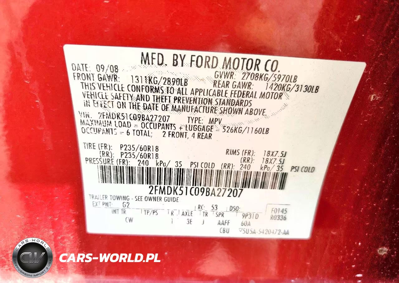 2009 Ford Flex Se VIN:2FMDK51C09BA27207 - 13
