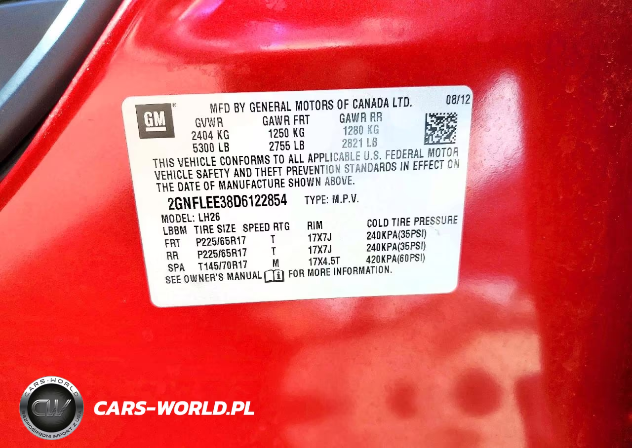 2013 Chevrolet Equinox Lt VIN:2GNFLEE38D6122854 - 12