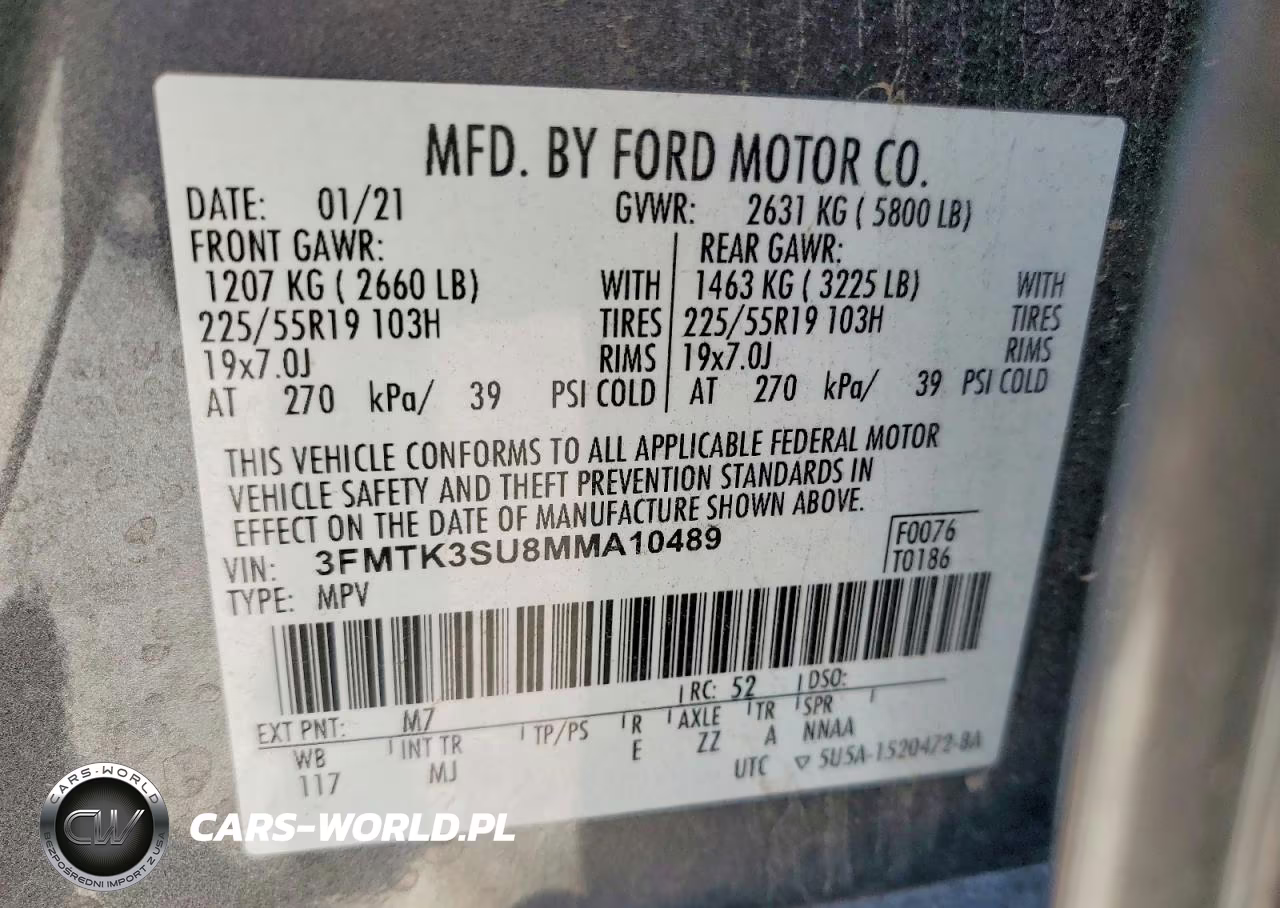 2021 Ford Mustang Mach-E Premium VIN:3FMTK3SU8MMA10489 - 13
