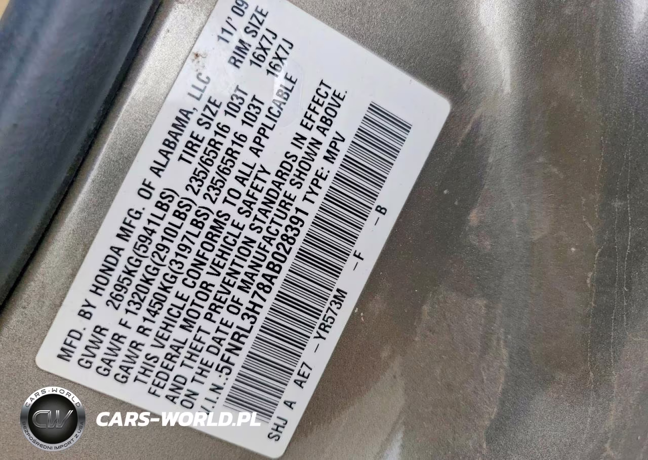 2010 Honda Odyssey Exl VIN:5FNRL3H78AB028391 - 13