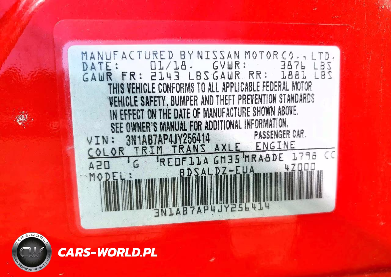2018 Nissan Sentra Sv VIN:3N1AB7AP4JY256414 - 12