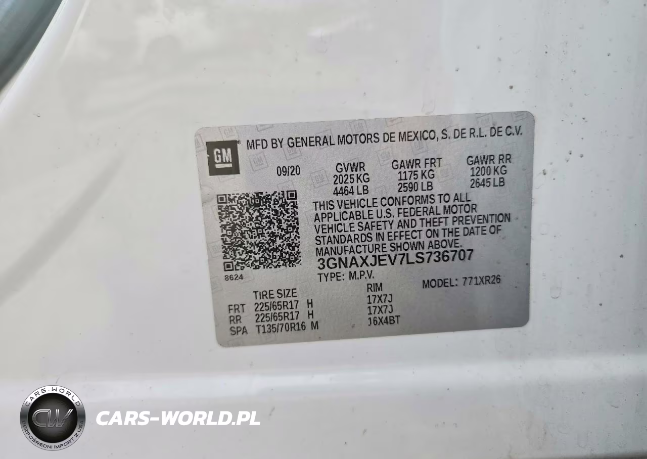2020 Chevrolet Equinox Lt VIN:3GNAXJEV7LS736707 - 13