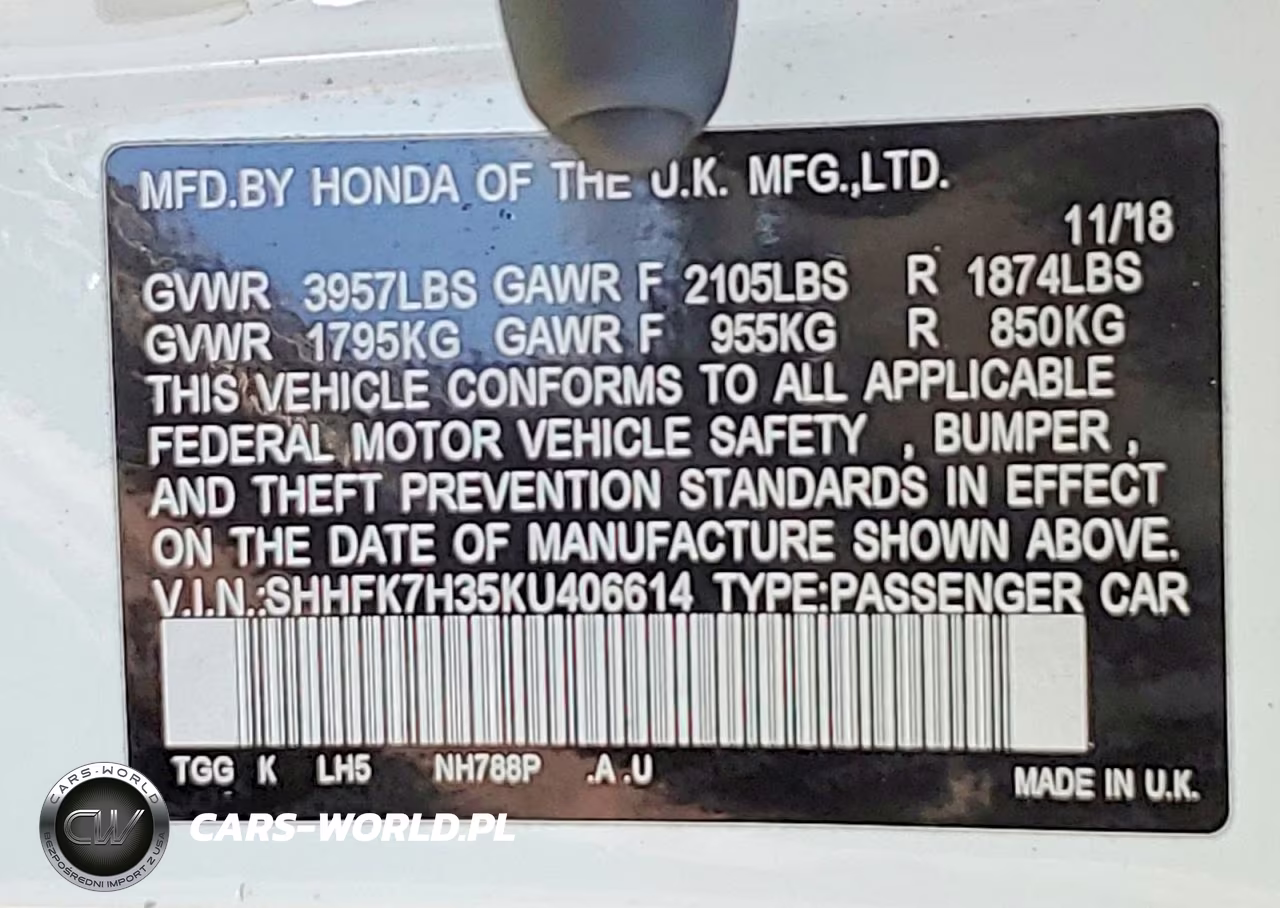 2019 Honda Civic Lx VIN:SHHFK7H35KU406614 - 12