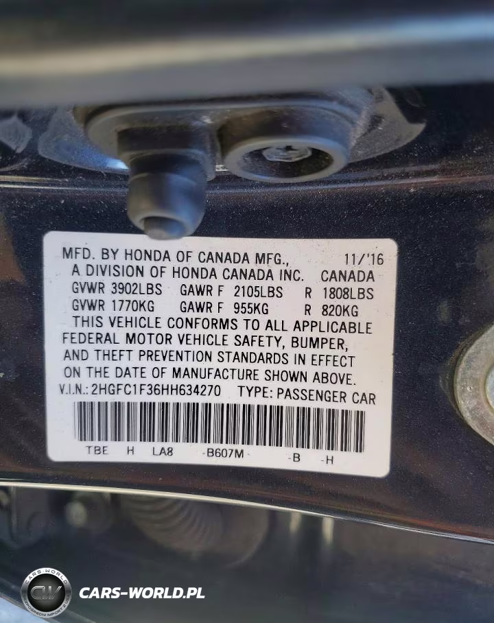 2017 Honda Civic Ex VIN:2HGFC1F36HH634270 - 12