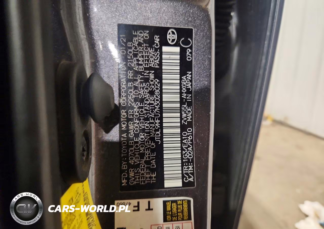 2021 Toyota Prius Xle Awd-E VIN:JTDL9MFU7M3028029 - 13