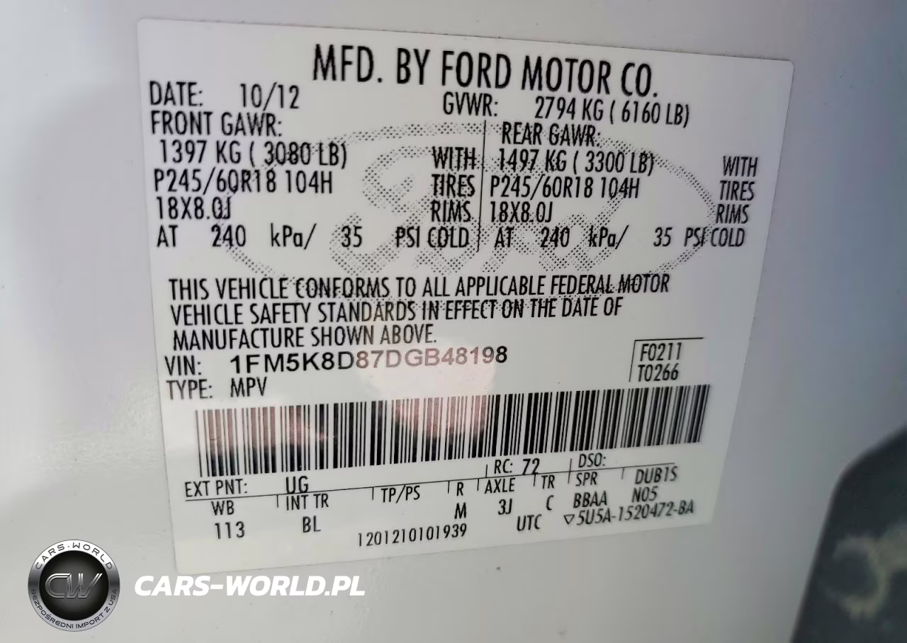 2013 Ford Explorer Xlt VIN:1FM5K8D87DGB48198 - 14