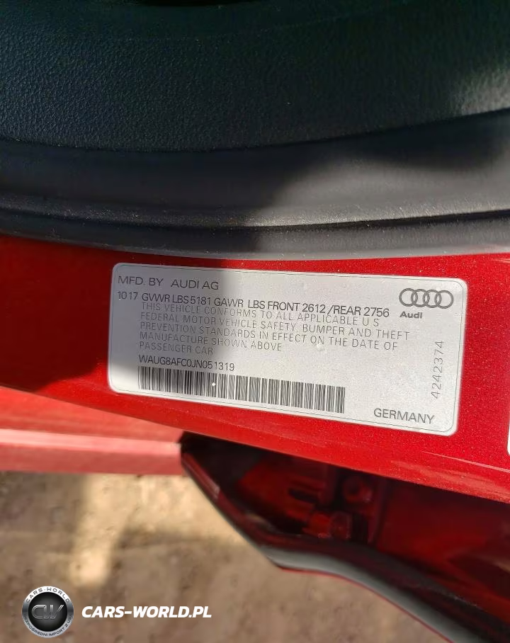 2018 Audi A6 Premium Plus VIN:WAUG8AFC0JN051319 - 12