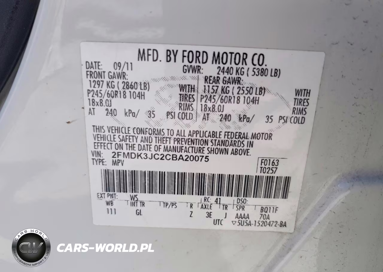 2012 Ford Edge Sel VIN:2FMDK3JC2CBA20075 - 13
