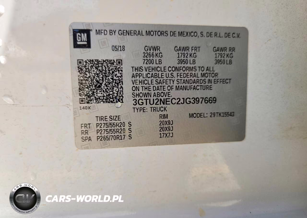 2018 GMC Sierra K1500 Slt VIN:3GTU2NEC2JG397669 - 12