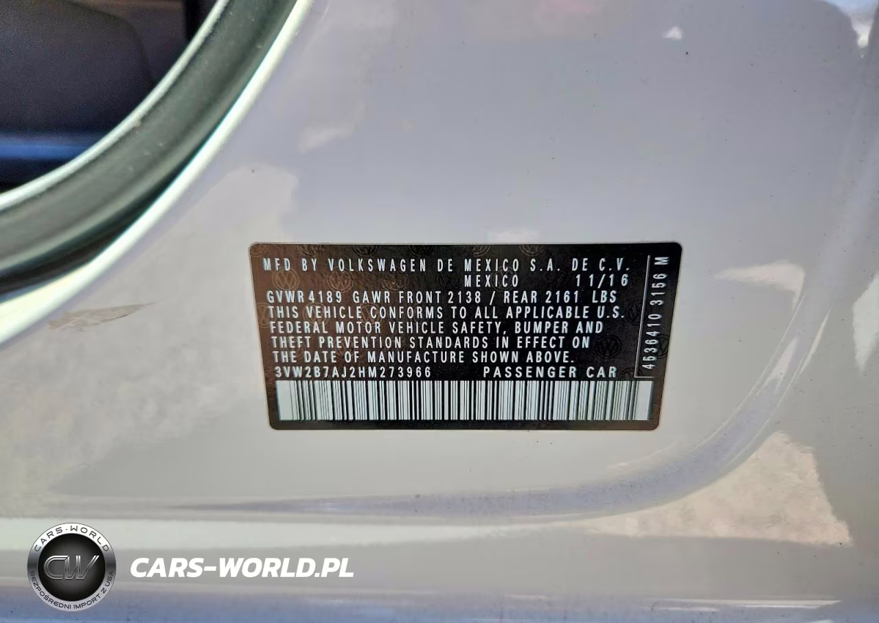 2017 Volkswagen Jetta S VIN:3VW2B7AJ2HM273966 - 13