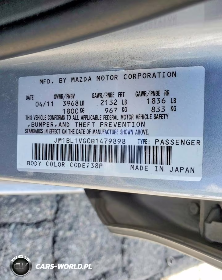 2011 Mazda 3 I VIN:JM1BL1VG0B1479898 - 12