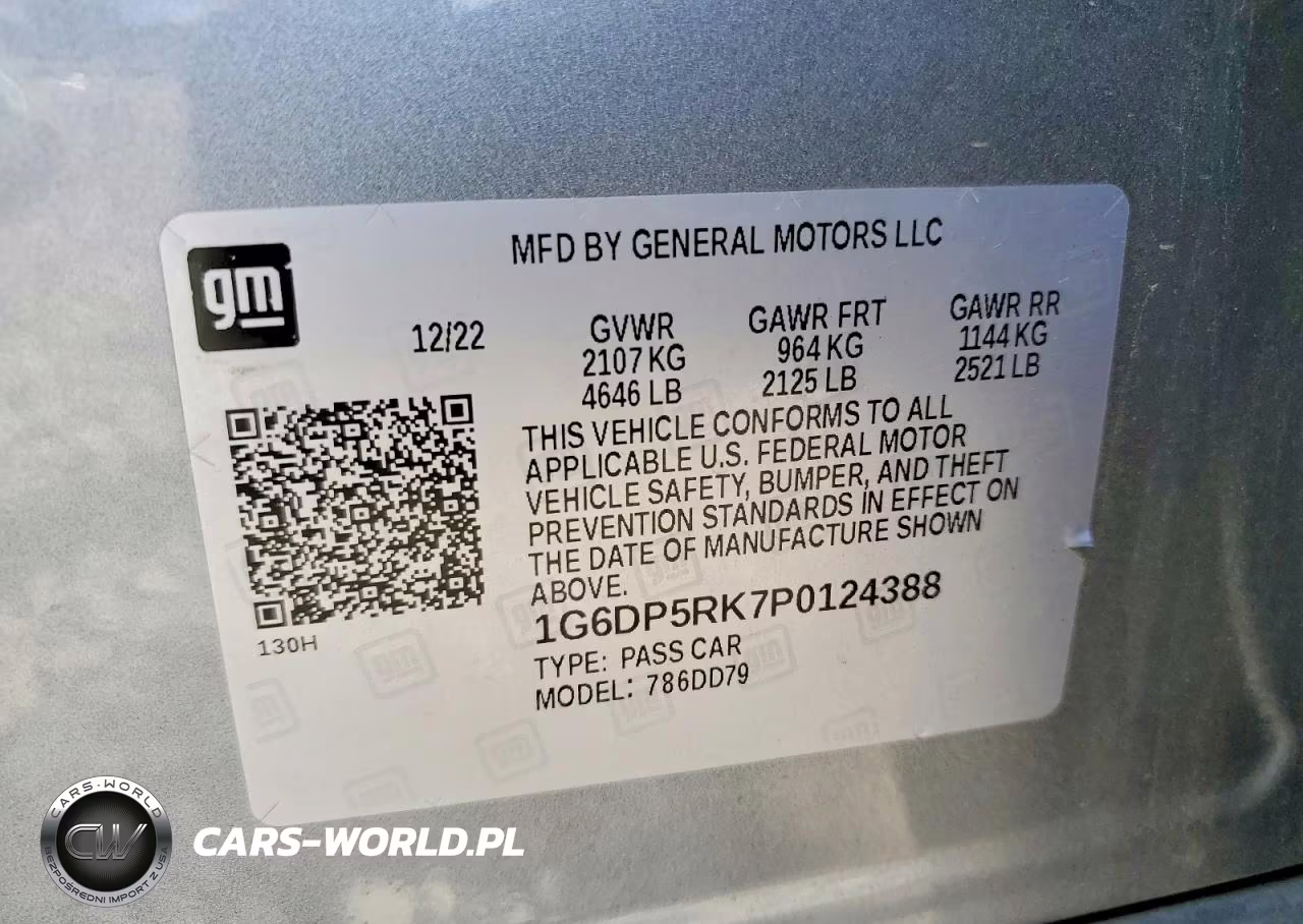 2023 Cadillac Ct5 Sport VIN:1G6DP5RK7P0124388 - 12