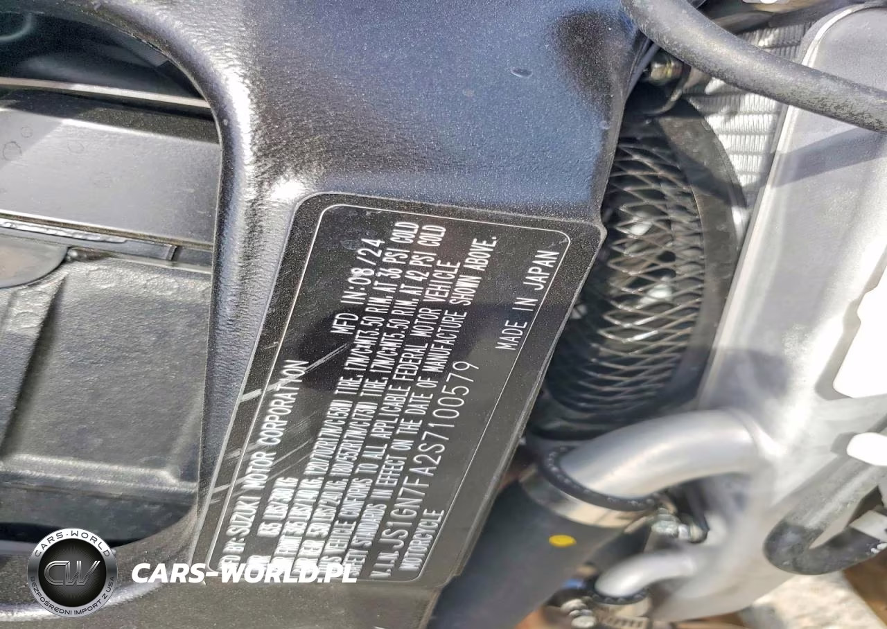 2025 Suzuki Gsx-R600 VIN:JS1GN7FA2S7100579 - 8