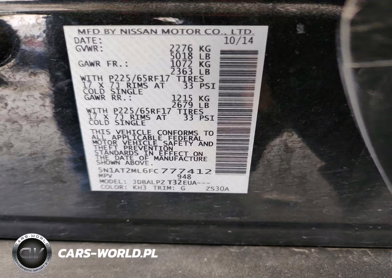 2015 Nissan Rogue S VIN:5N1AT2ML6FC777412 - 13