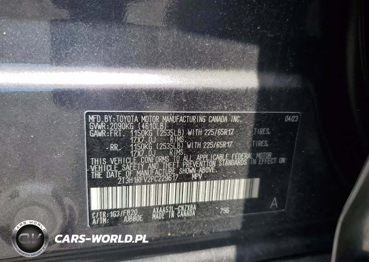 2023 Toyota Rav4 Le VIN:2T3H1RFV2PC229617 - 13