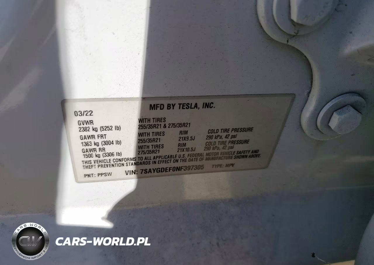 2022 Tesla Model Y VIN:7SAYGDEF0NF397305 - 14