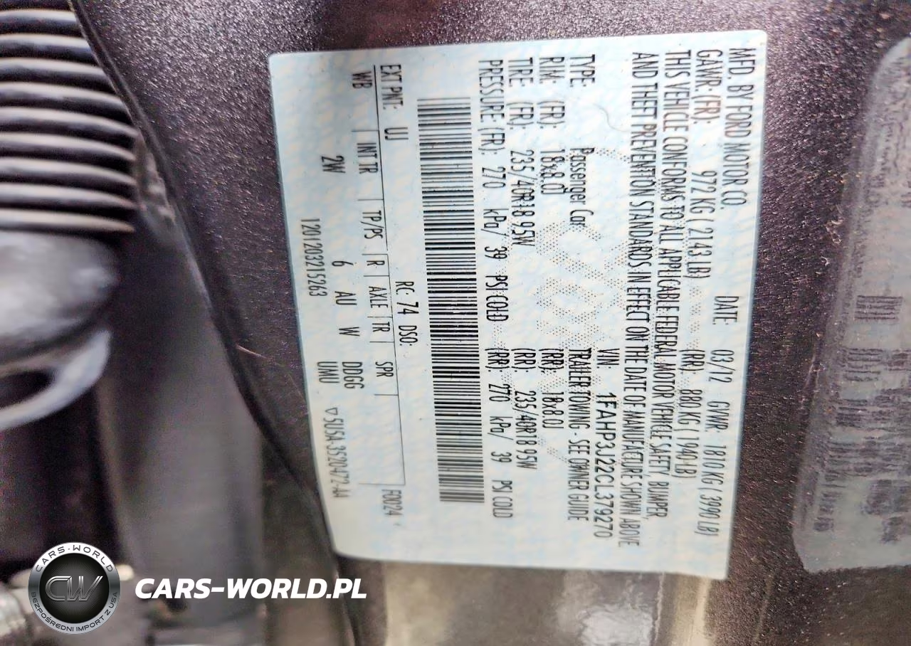 2012 Ford Focus Titanium VIN:1FAHP3J22CL379270 - 12