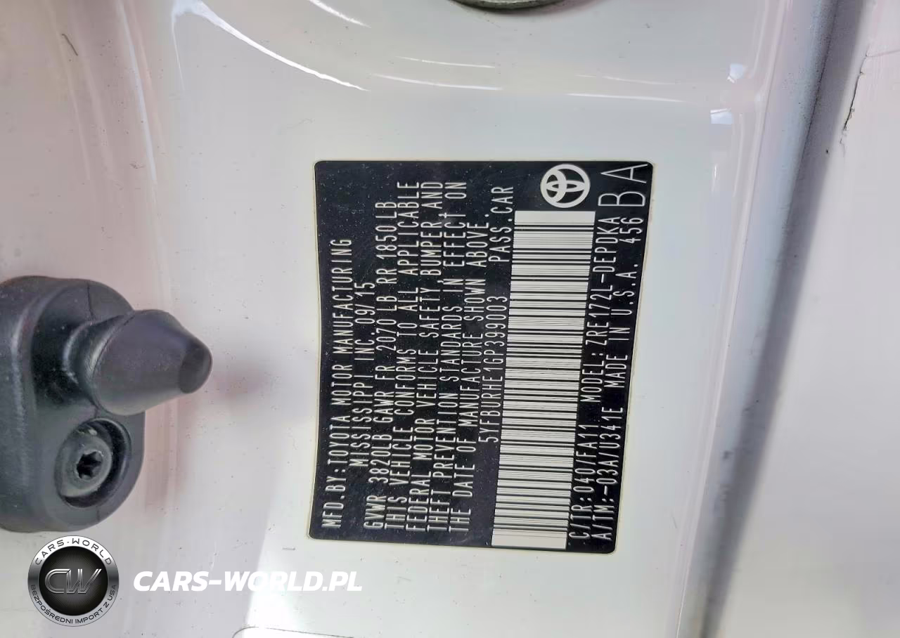 2016 Toyota Corolla L VIN:5YFBURHE1GP399003 - 13