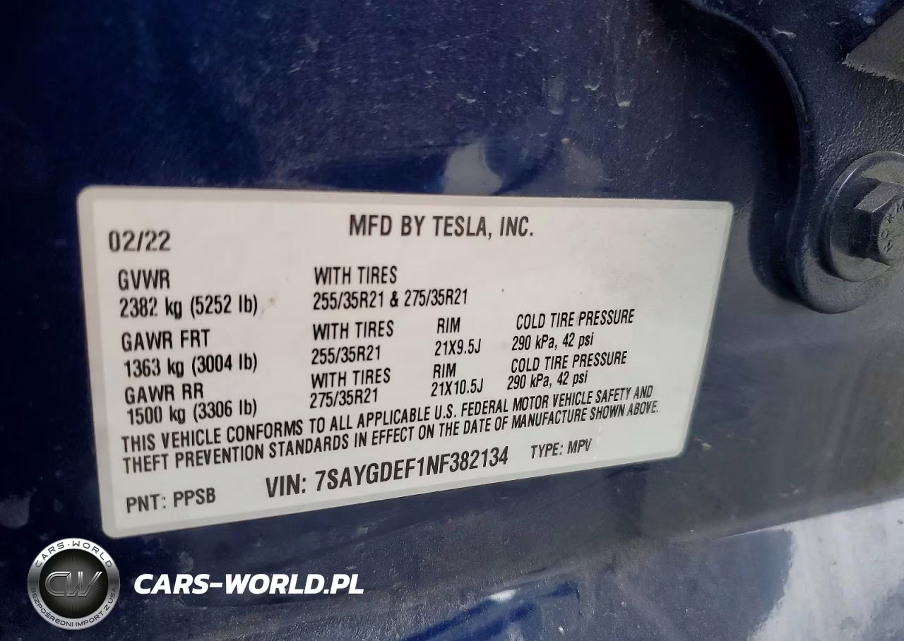 2022 Tesla Model Y VIN:7SAYGDEF1NF382134 - 14