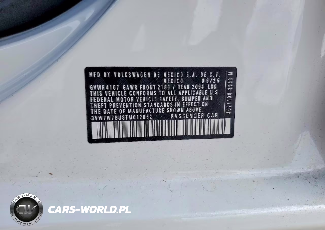 2026 Volkswagen Jetta Se VIN:3VW7W7BU8TM012062 - 13