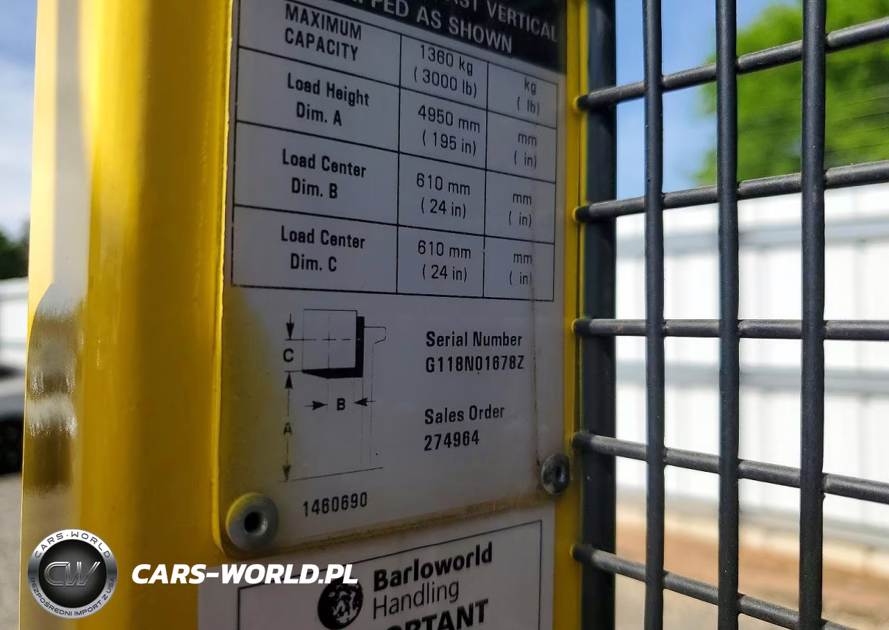 2000 Hyster Order Picker Forklift VIN:G118N01678Z - 10