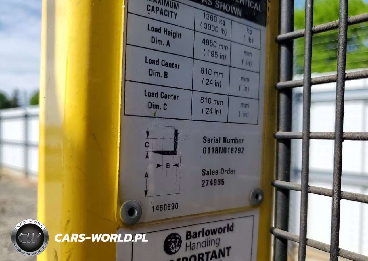 2000 Hyster Order Picker Forklift VIN:G118N01679Z - 10