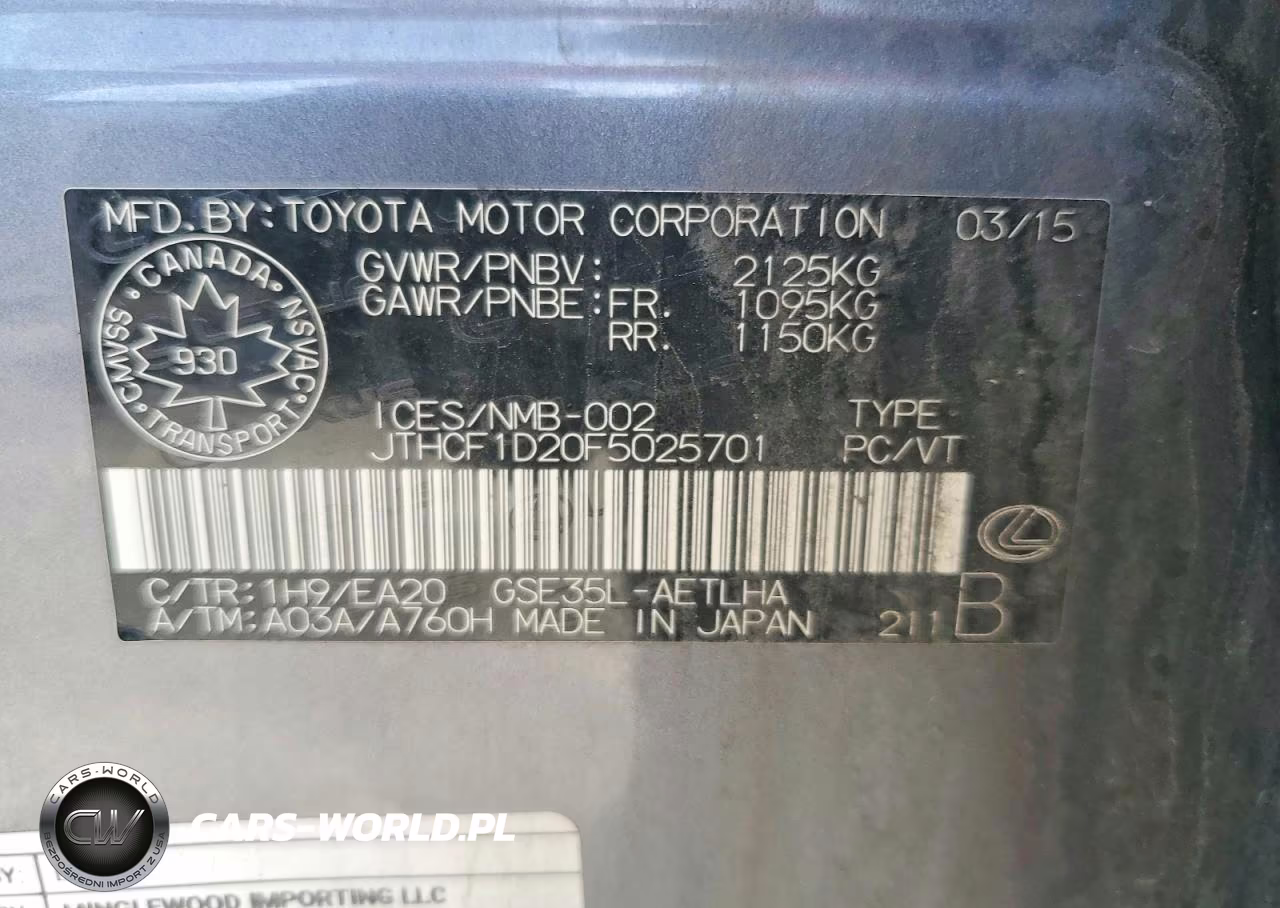 LEXUS IS 250 VIN:JTHCF1D20F5025701 - 13