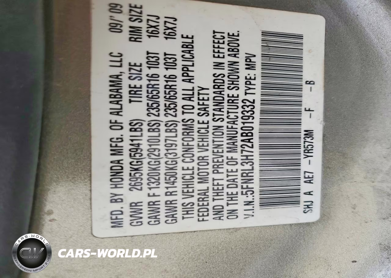 2010 Honda Odyssey Exl VIN:5FNRL3H72AB019332 - 14