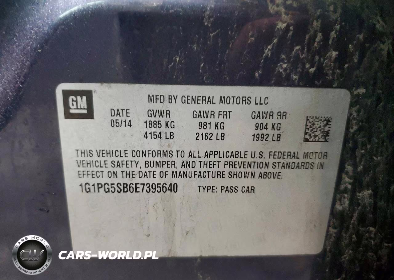 2014 Chevrolet Cruze Ltz VIN:1G1PG5SB6E7395640 - 12