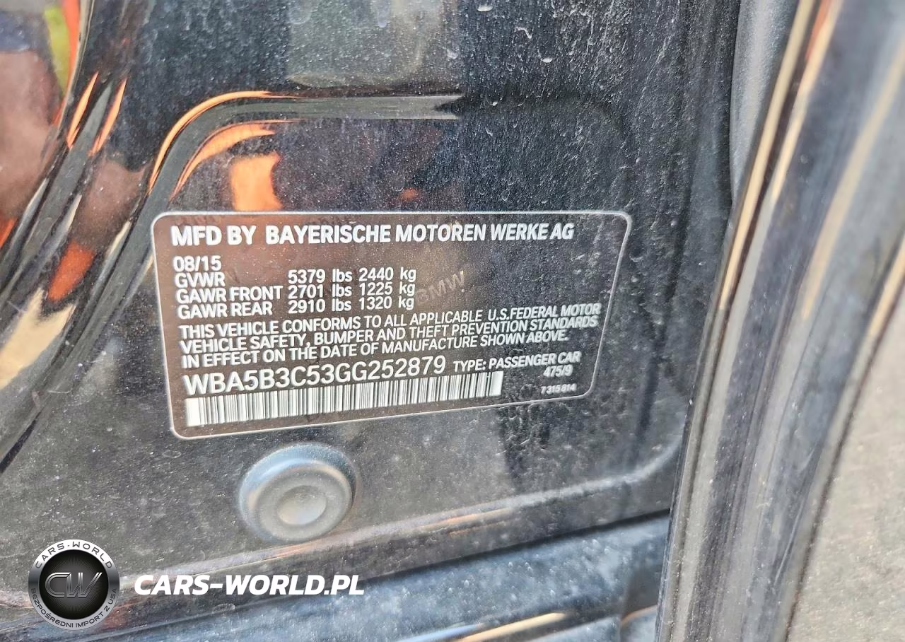 2016 BMW 535 Xi VIN:WBA5B3C53GG252879 - 12