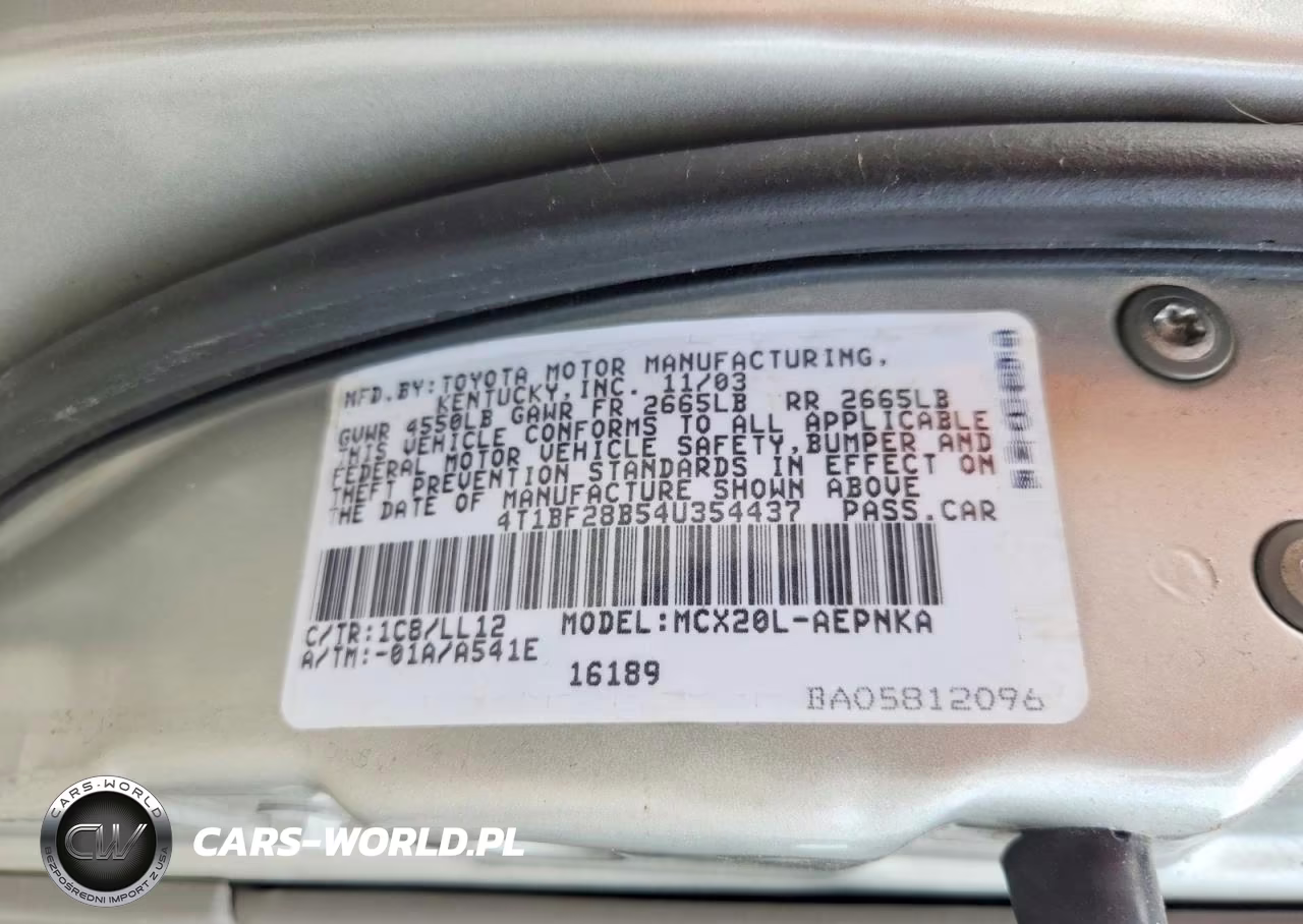 2004 Toyota Avalon Xl VIN:4T1BF28B54U354437 - 12