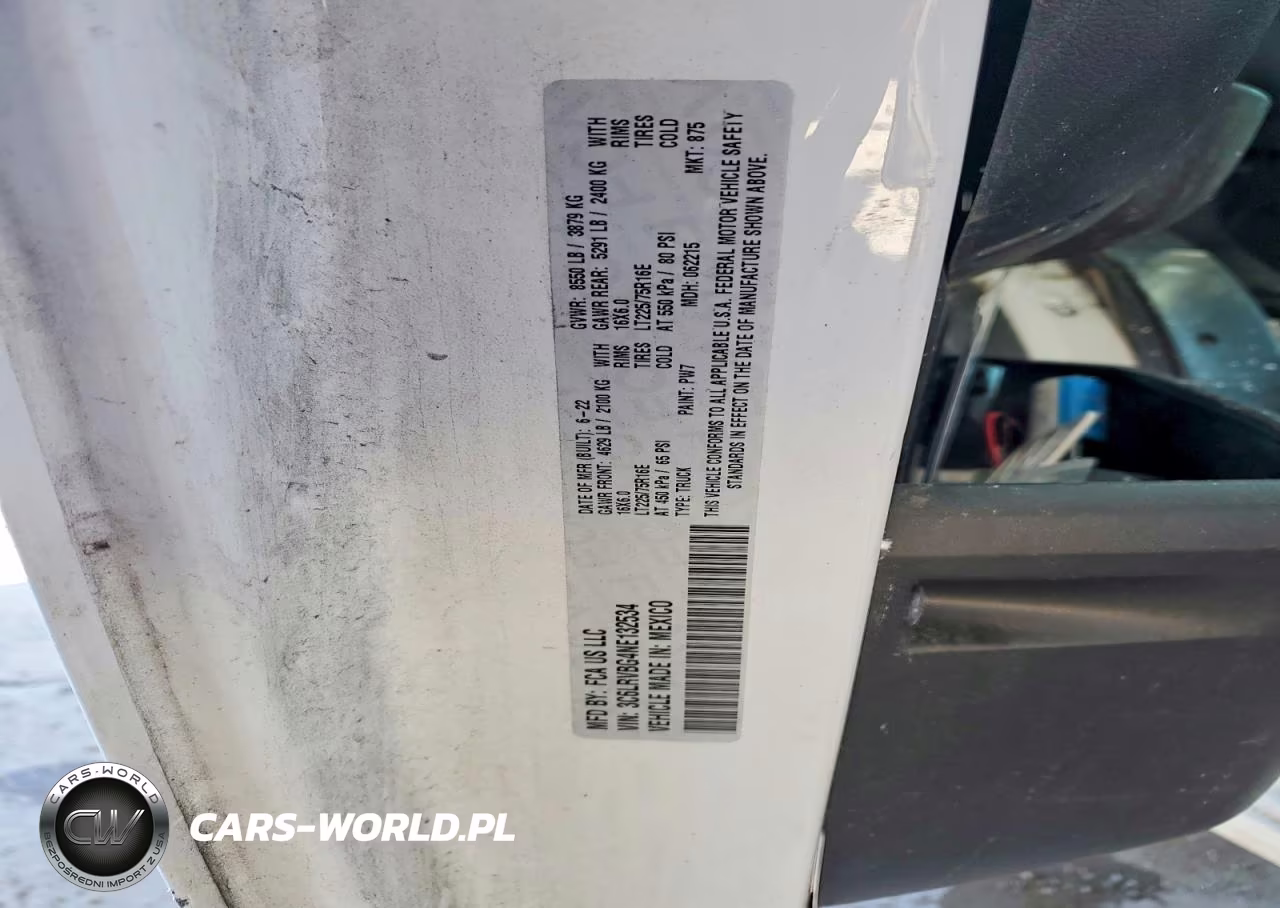 2022 Ram Promaster 1500 1500 High VIN:3C6LRVBG4NE132534 - 13