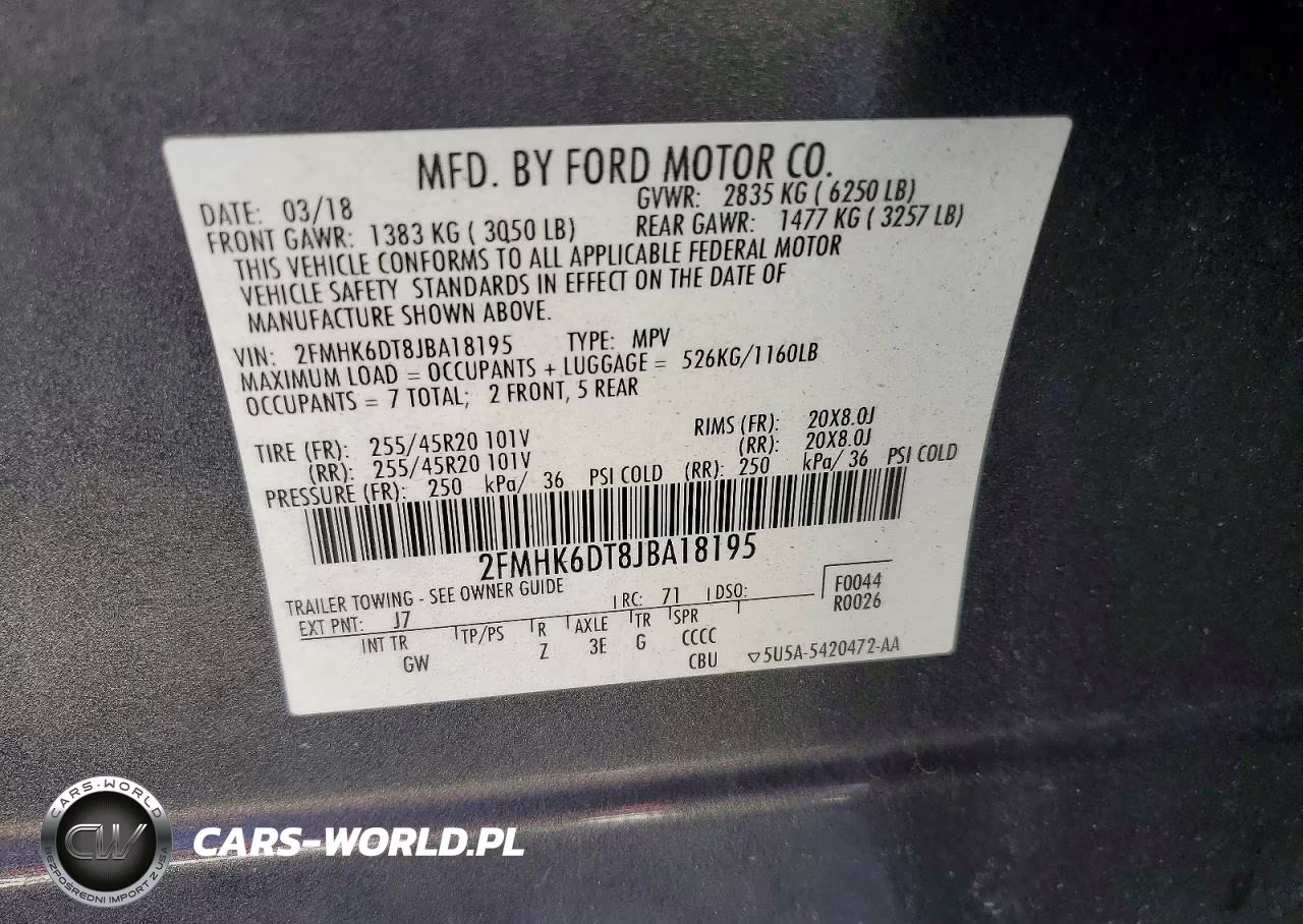 2018 Ford Flex Limited VIN:2FMHK6DT8JBA18195 - 13