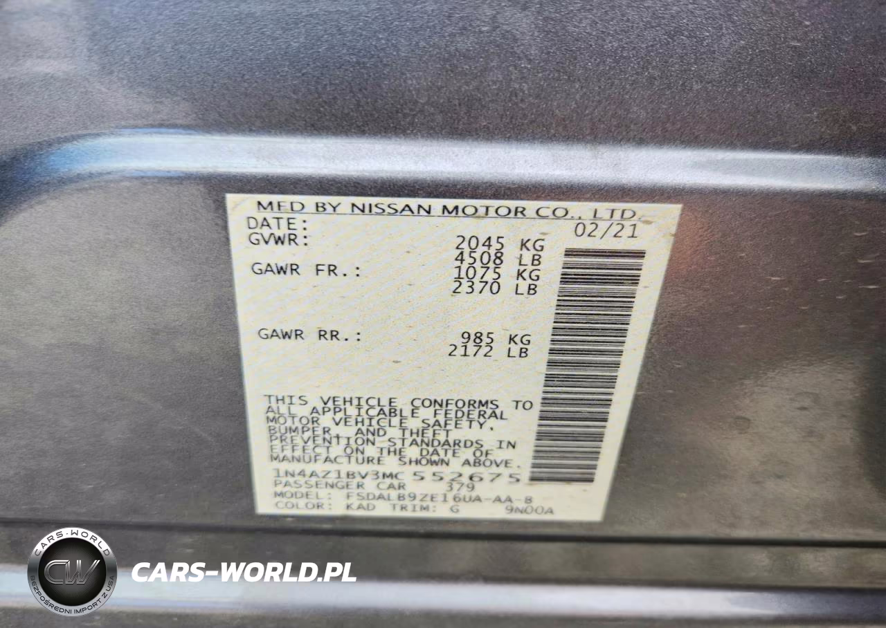 2021 Nissan Leaf S VIN:1N4AZ1BV3MC552675 - 13