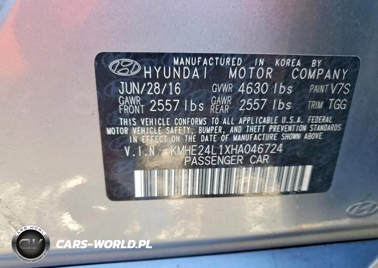 2017 Hyundai Sonata Hybrid Se VIN:KMHE24L1XHA046724 - 12